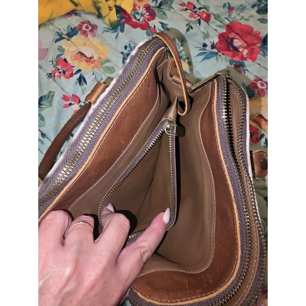 Nena and Co La Reyna OOAKSHELL Tie Dye Leather Bag